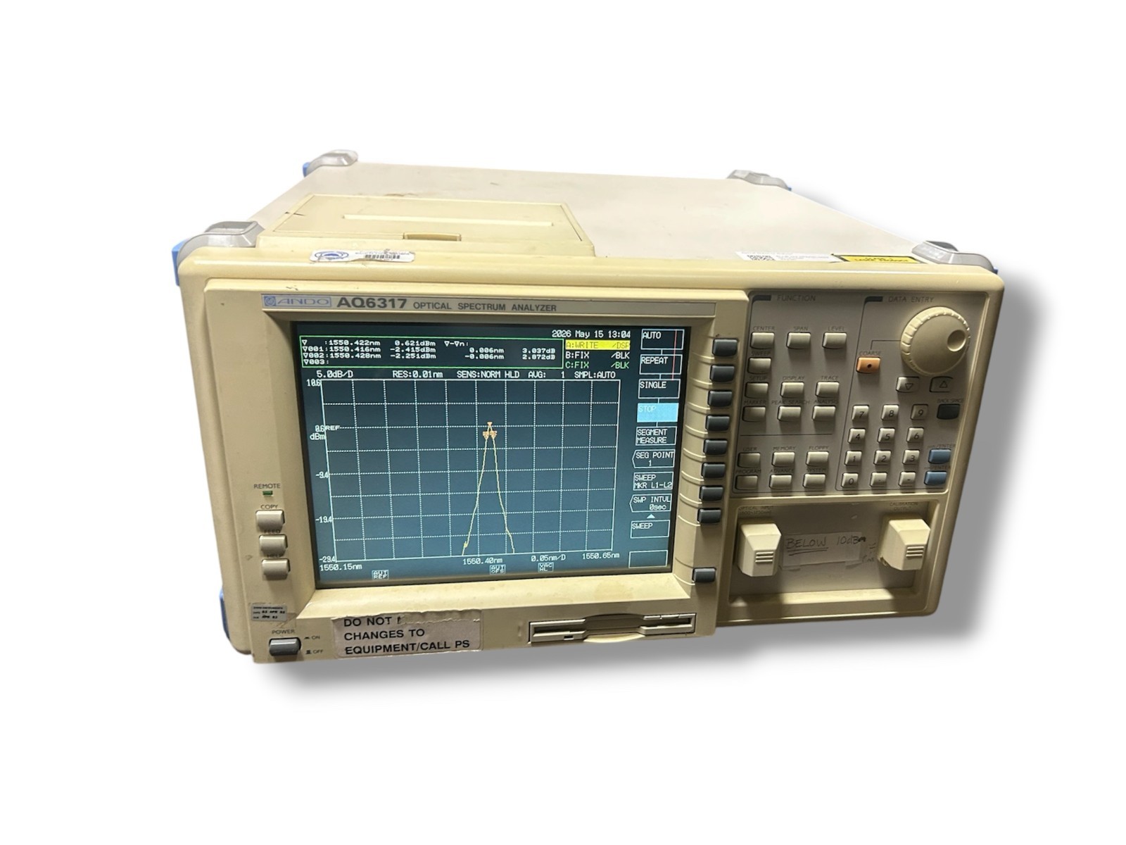 Ando AQ6317 OSA Optical Spectrum Analyzer - Not Tested