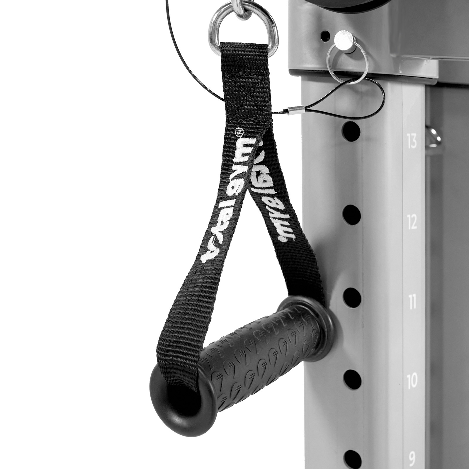 Total Gym Nylon Strap Handles, Strength Training Workout Accessory Set, Black