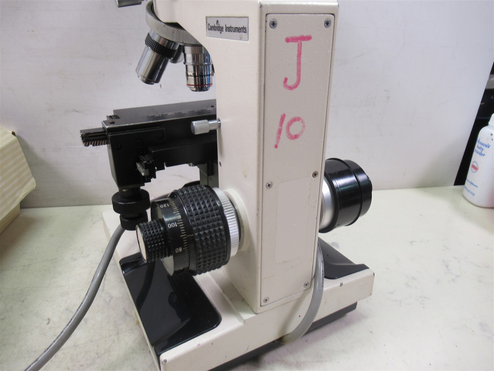 Cambridge Instruments Binocular Microscope Galen III Bausch & Lomb 4 Objectives