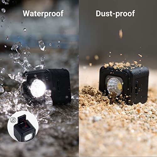 RM01 Mini LED Video Light Waterproof Portable Lighting Kit with 8 Color 1 Pack