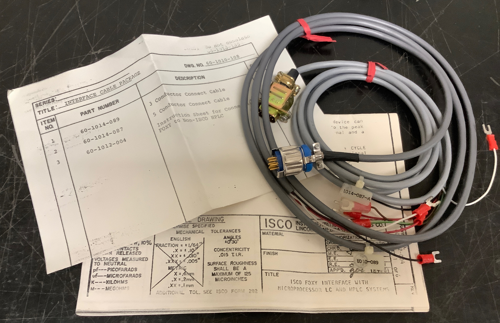 ISCO Interface Cable Package | 1014-087-A and 1010-089