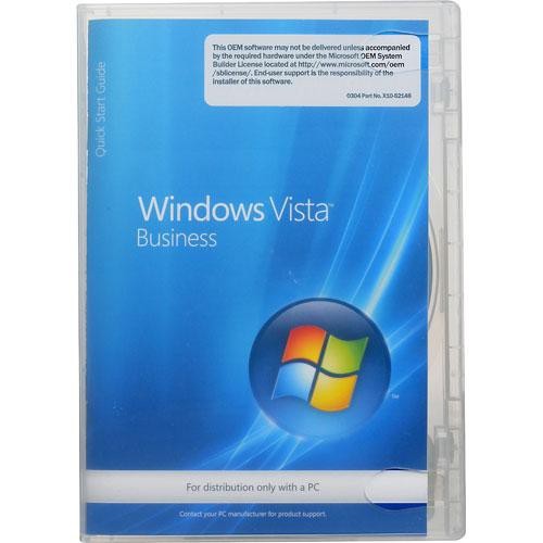 Microsoft Windows Vista Business SP1 64-Bit Full Install DVD-ROM w/ Product Key