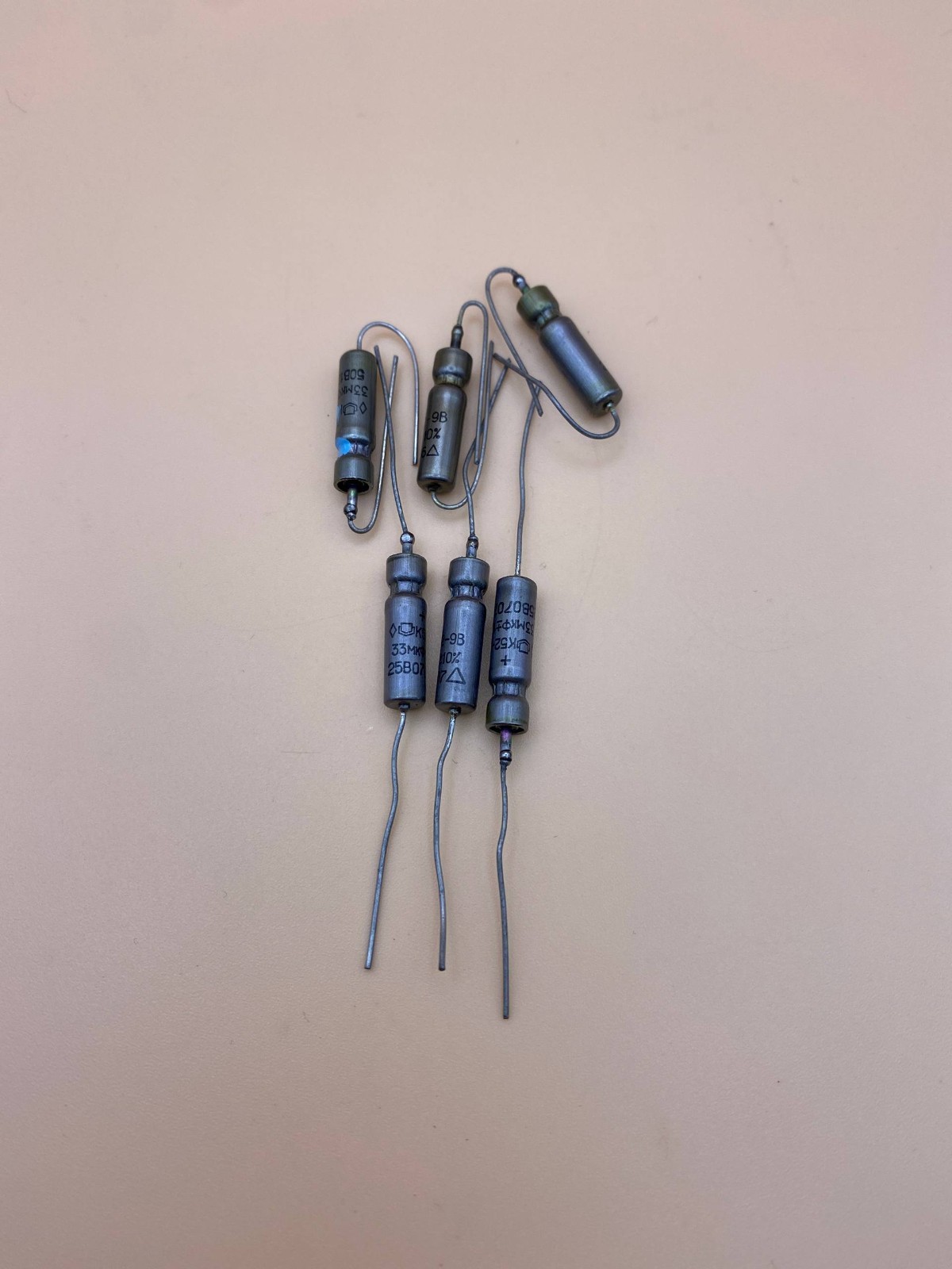 K52-9V 33μF 25V,К52-9В 33мкФ 25В Capacitor,New,Lot 6 pcs. SKU 7317