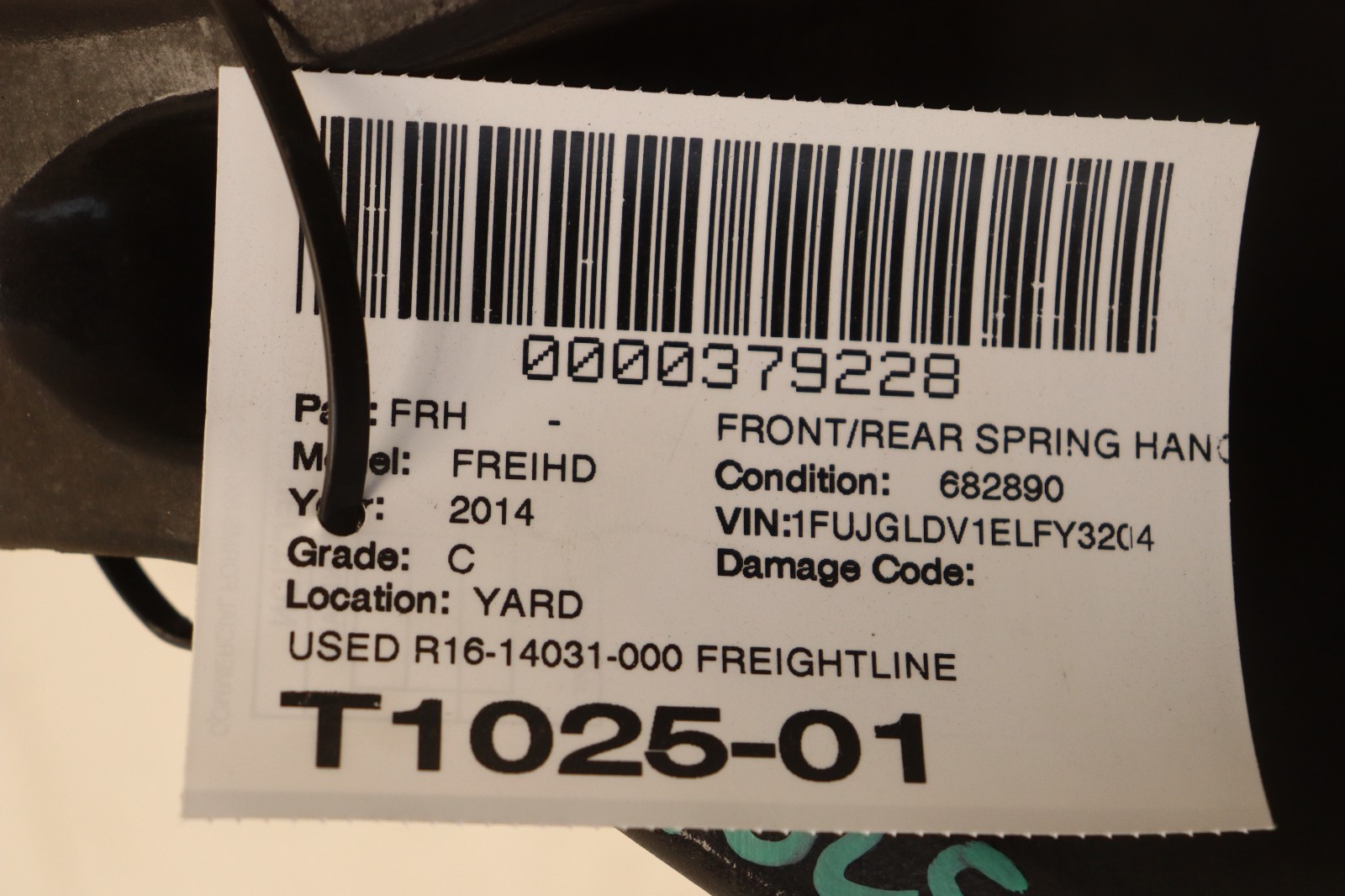 2008-2017 FREIGHTLINER CASCADIA 125 AIRLINER SPRING HANGER BRACKET SUPPORT OEM