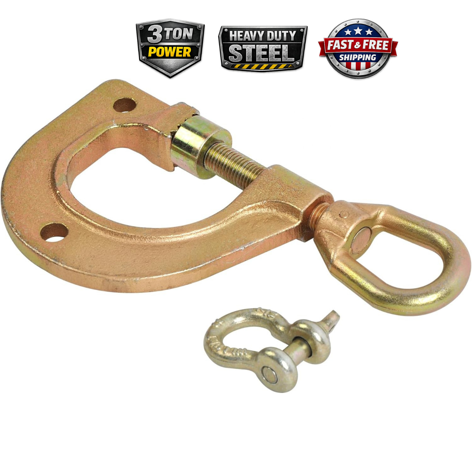 3 Ton Body Frame Repair Dent Puller Clamp - Heavy Duty Auto Frame Tool