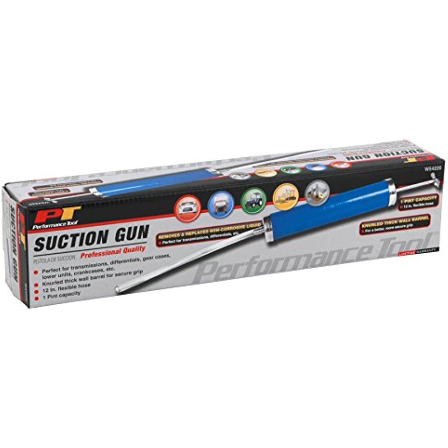 Performance Tool W54220 Pro Quality Suction Gun Pump for Vehicle Engine Oils and