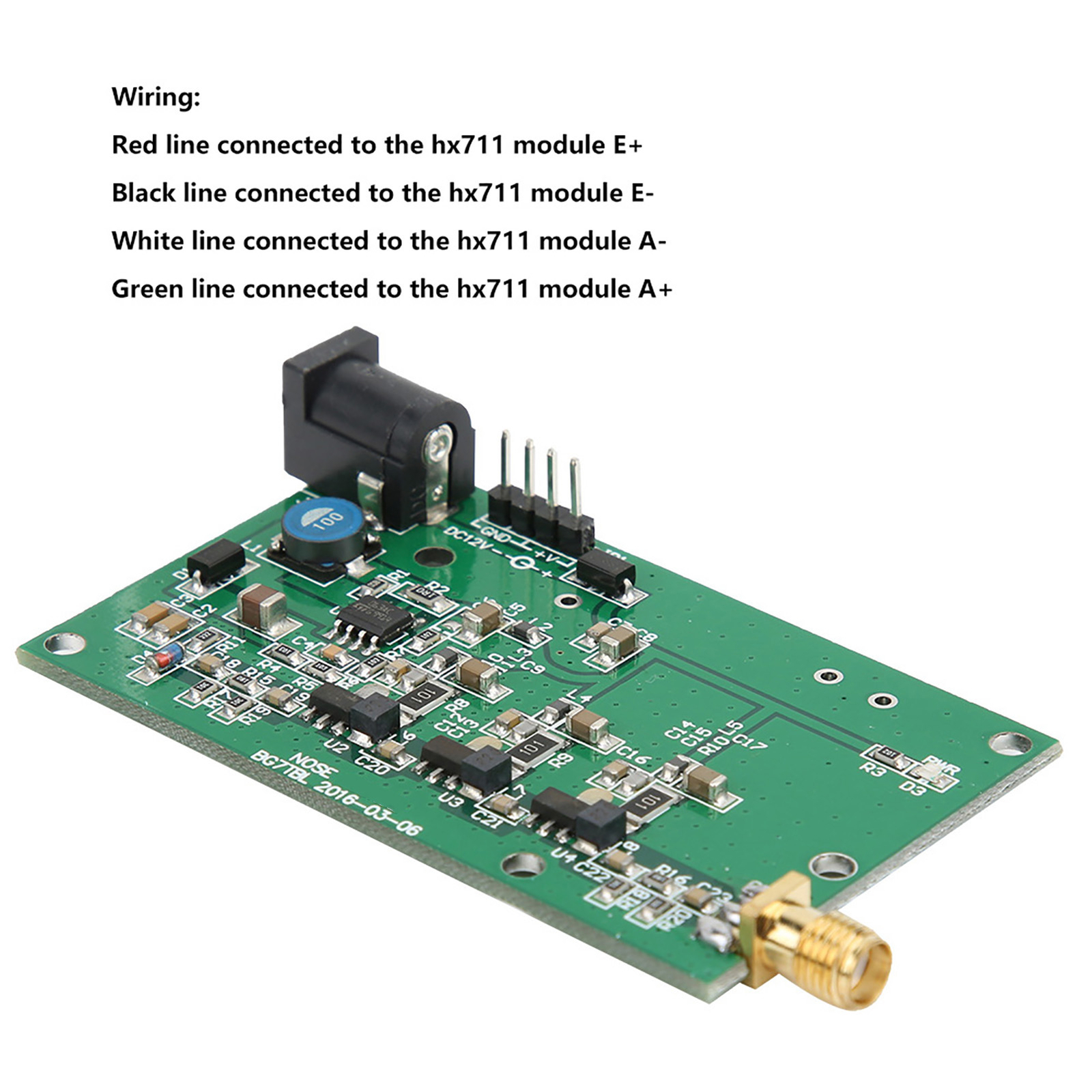 DC12V Noise Generator Spectrum Tracking Source Output Connector SMA
