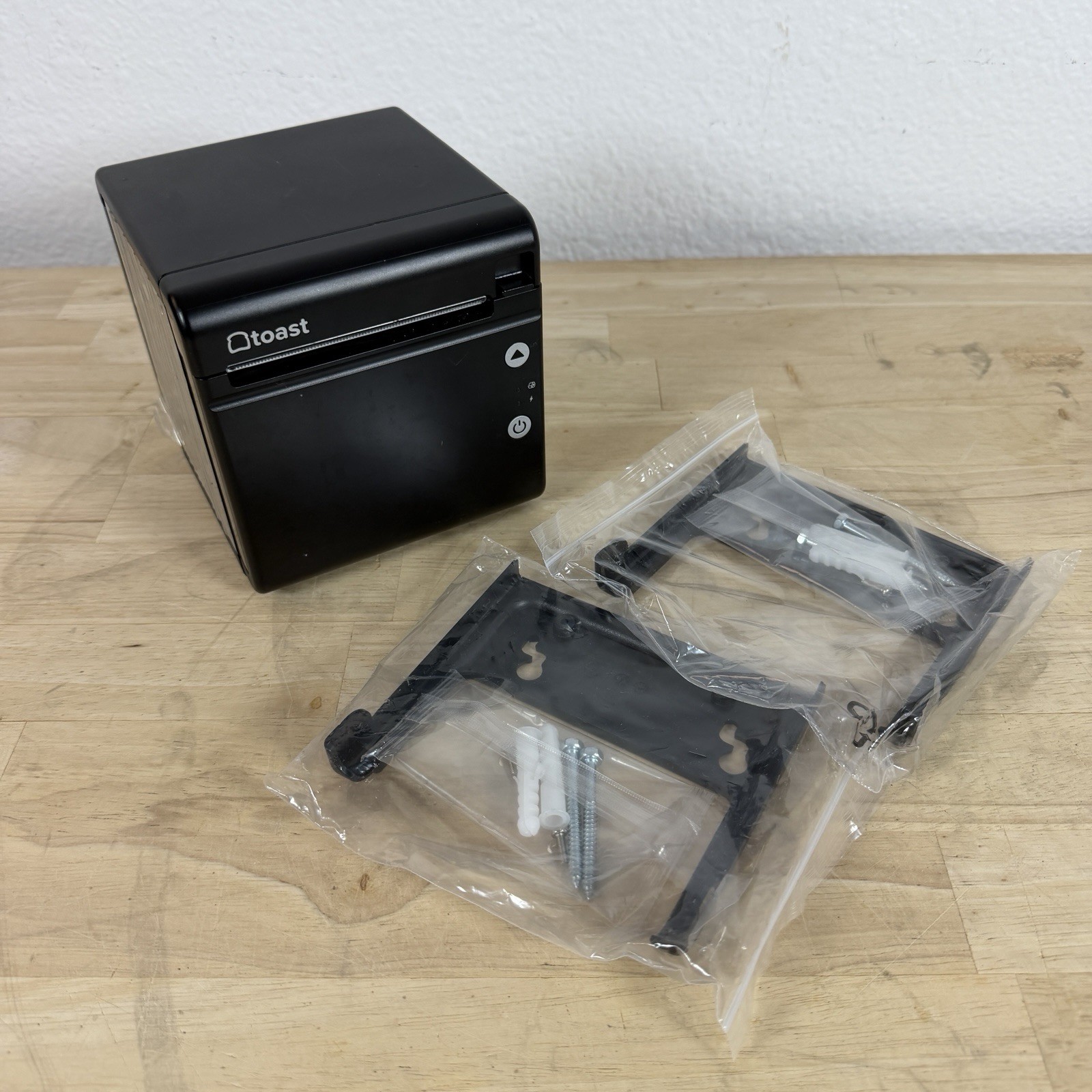 Toast Flex TP200 POS Thermal Receipt Printer Tested Working with Wall Mounts