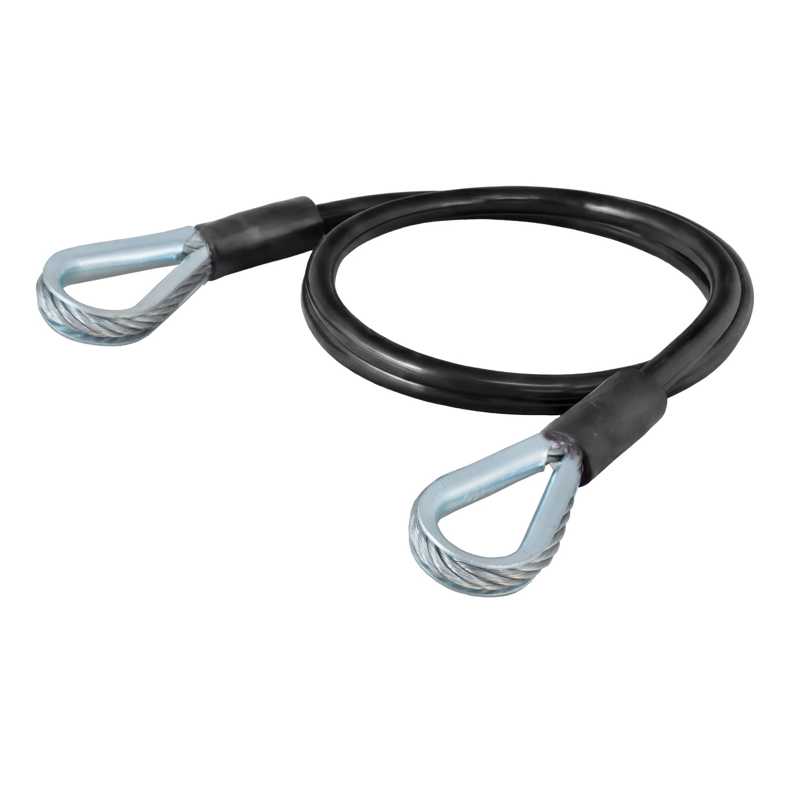 Curt-Replacement 36" x 1/4" Diameter Tow Bar Base Plate Safety Cable (3,500 lbs)