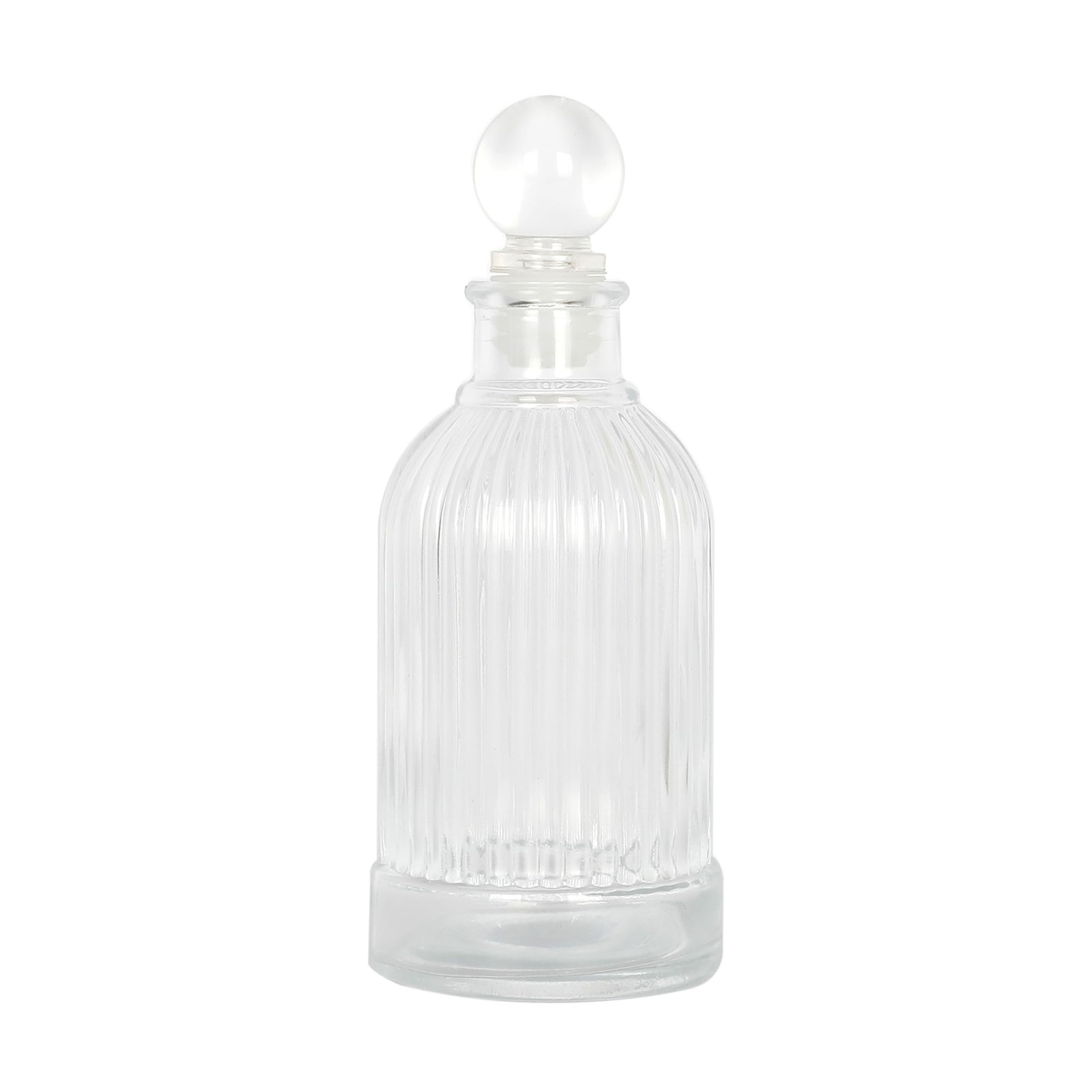 Season Decorative Glass Bottle - 7 fl oz. Vertical Stripes Round Bottle (1 Se...