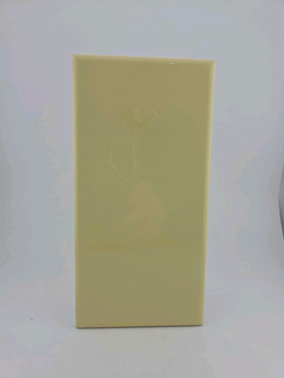 Romany Spartan Ceramic Tile Vtg Flat Citrus Yellow 4.25" X 8.5" NOS