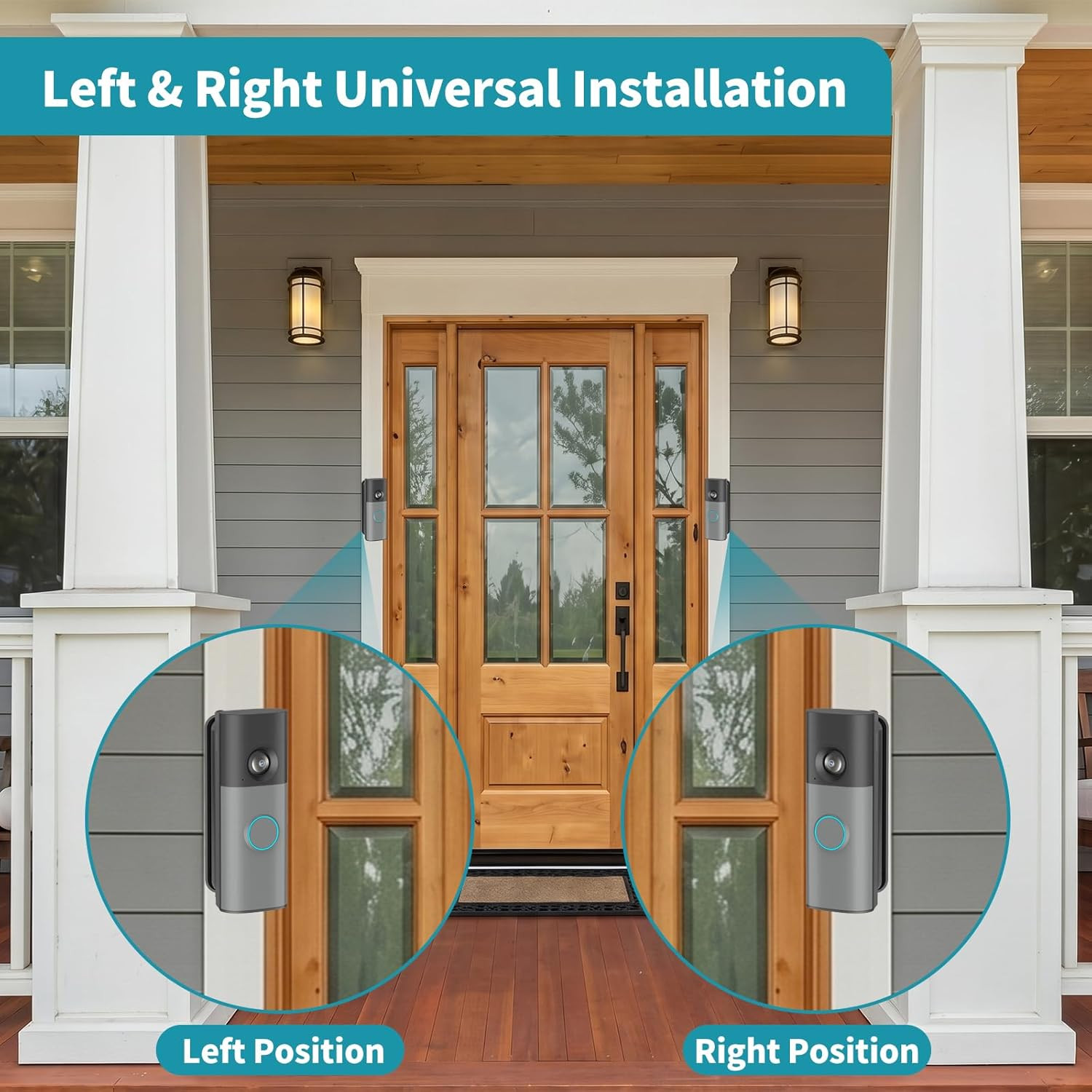 30-55 Degree Adjustable Doorbell Mount for Ring Battery & Wired Standard/Plus/Pr