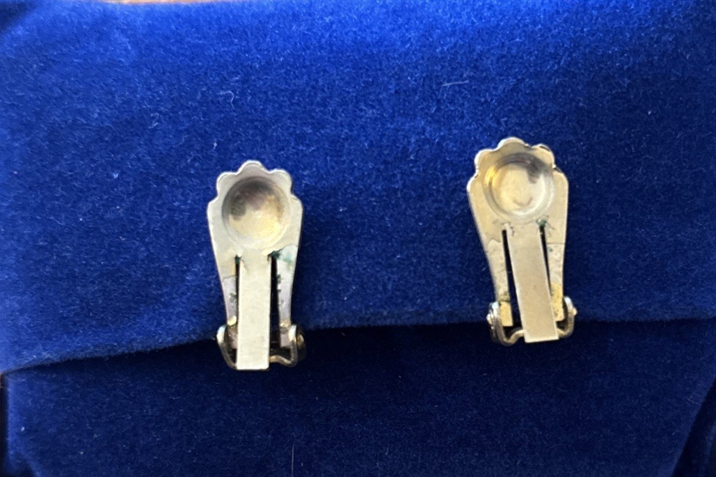 Vintage Flower Clip-On Earrings