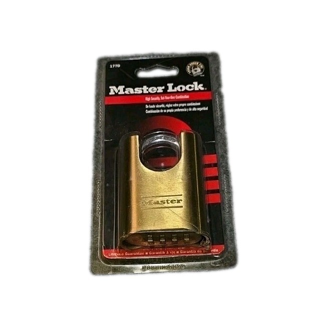 Master Lock Brass Circa Combination Padlock 177D Heavy Duty