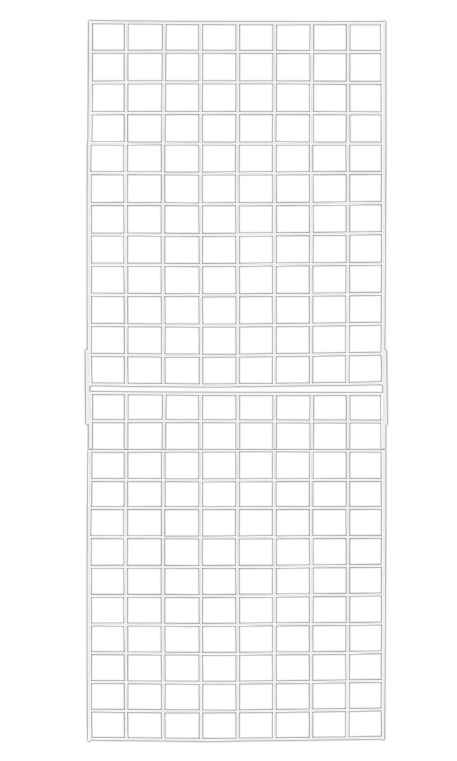 SSWBasics White 2' X 6" Wire Grid Kit - (2) 2' X 3" Panels
