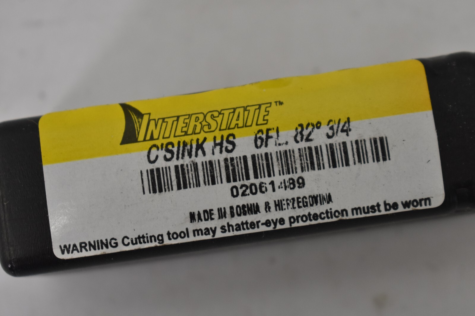 Interstate Countersink High Speed 6 Flute 82° 3/4" head Dia Right Hand Cut Tool