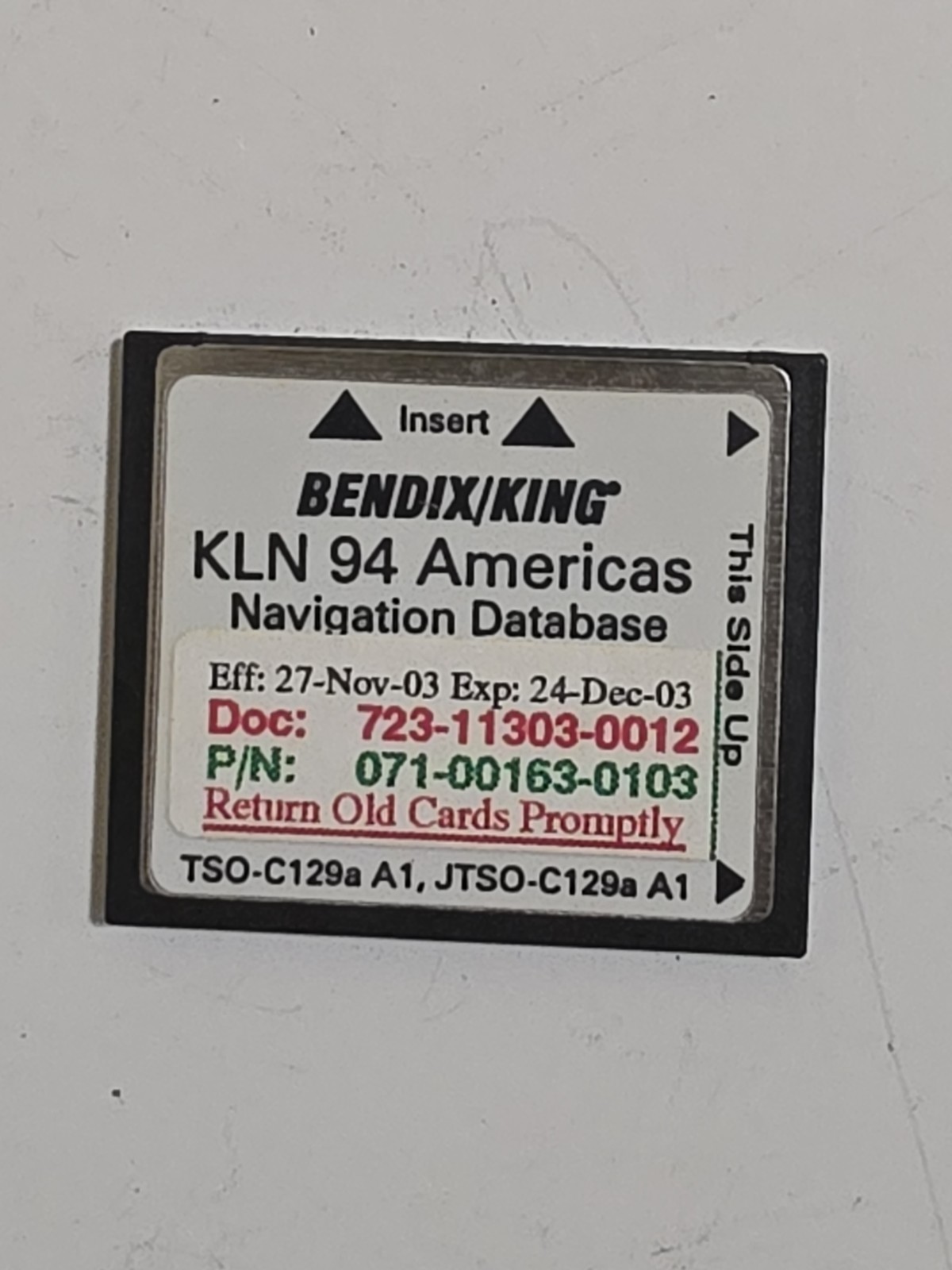 Bendix/King KLN 94 GPS P/N 069-01034-0101