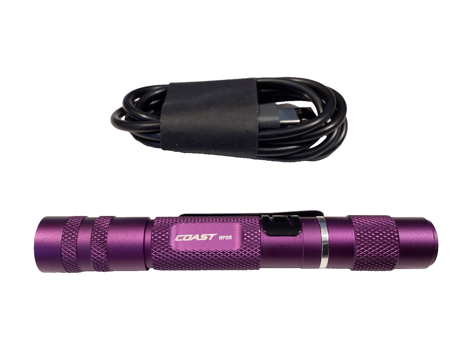 COAST 31356 PURPLE 280 Lumens Rechargeable Penlight Focusing Beam System NICE