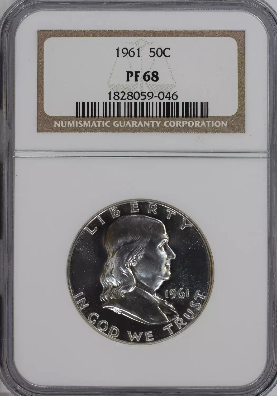 1961 P Half Dollars Franklin NGC PF-68