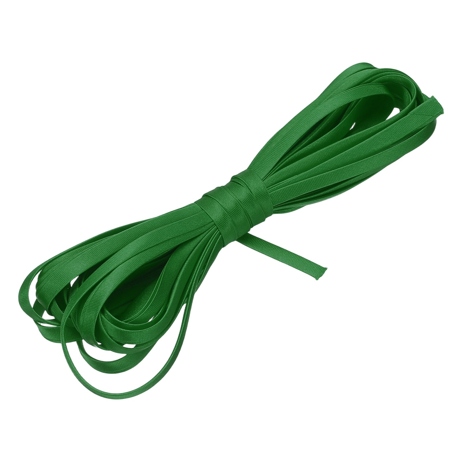 1/4 Inch x 5.5 Yards Satin Pre-fold Double Fold Bias Tape Green