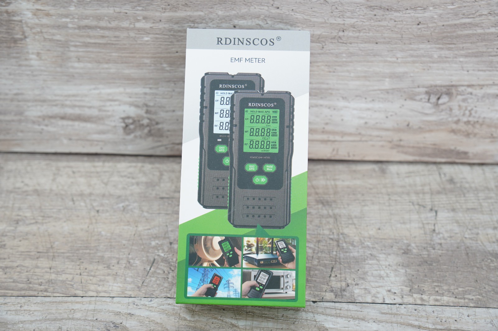 EMF Meter Detector By RDINSCOS Sealed Box Electromagnetic 3-1 Detector RD630C