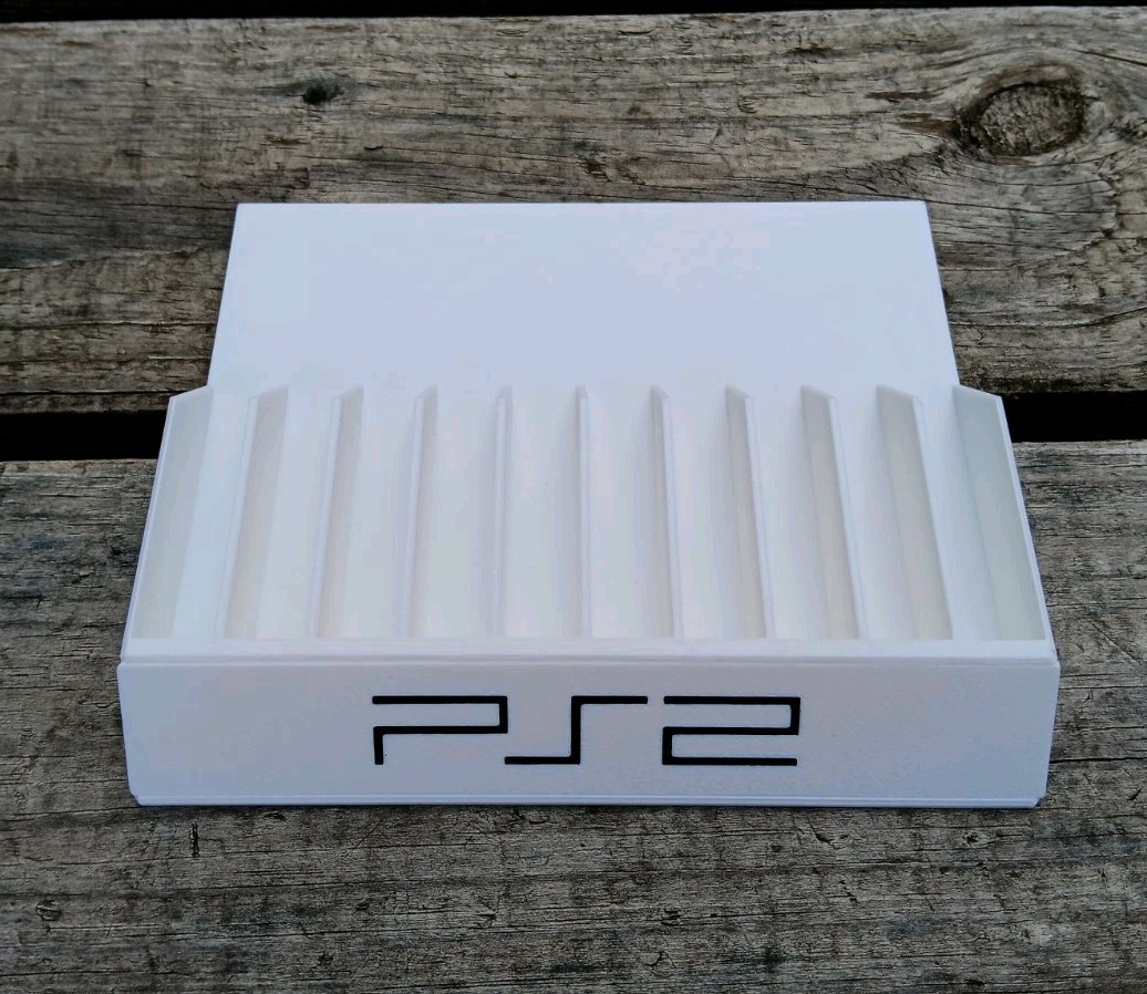 PlayStation Game Case Holder – Fits 10 PS2 Cases – Game Storage Display