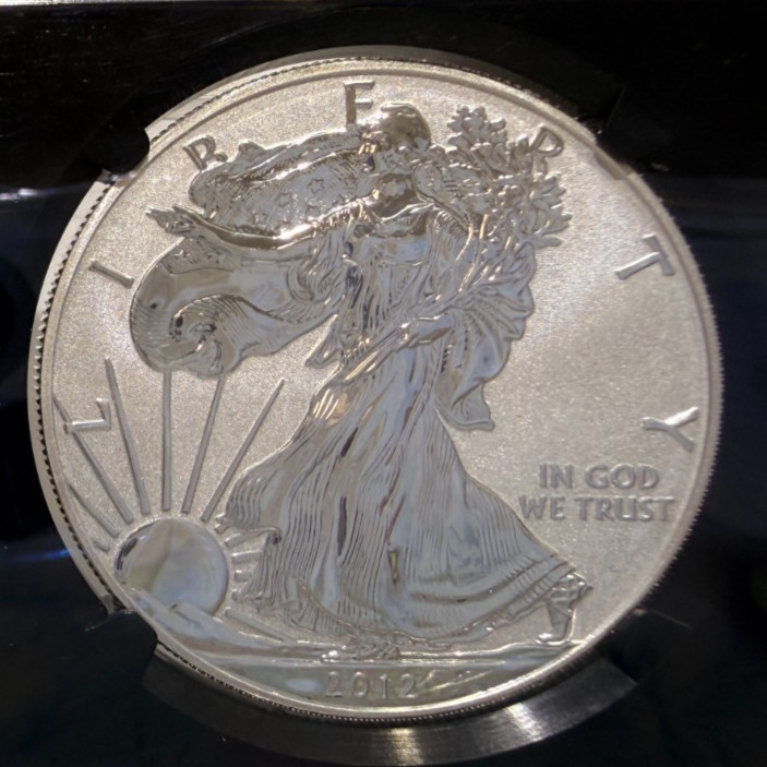 2012 S AMERICAN EAGLE $1 REVERSE PROOF PR70 NGC SAN FRANCISCO SET