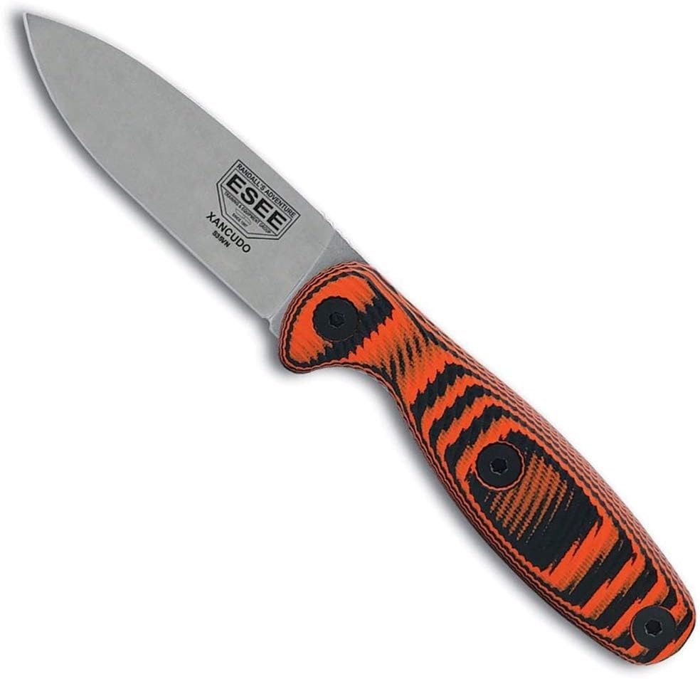 ESEE Xancudo 3.0in S35VN Fixed Blade Orange G10 Solid Handle USA XAN2-006 EDC