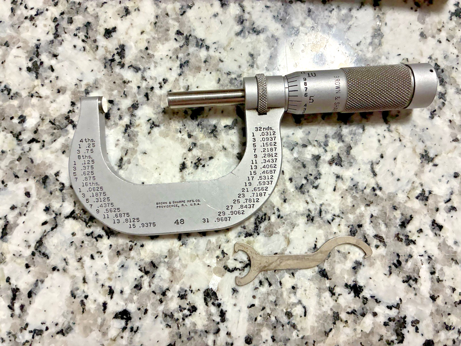 Brown & Sharpe Micrometer No 1 0-1” Made in the USA