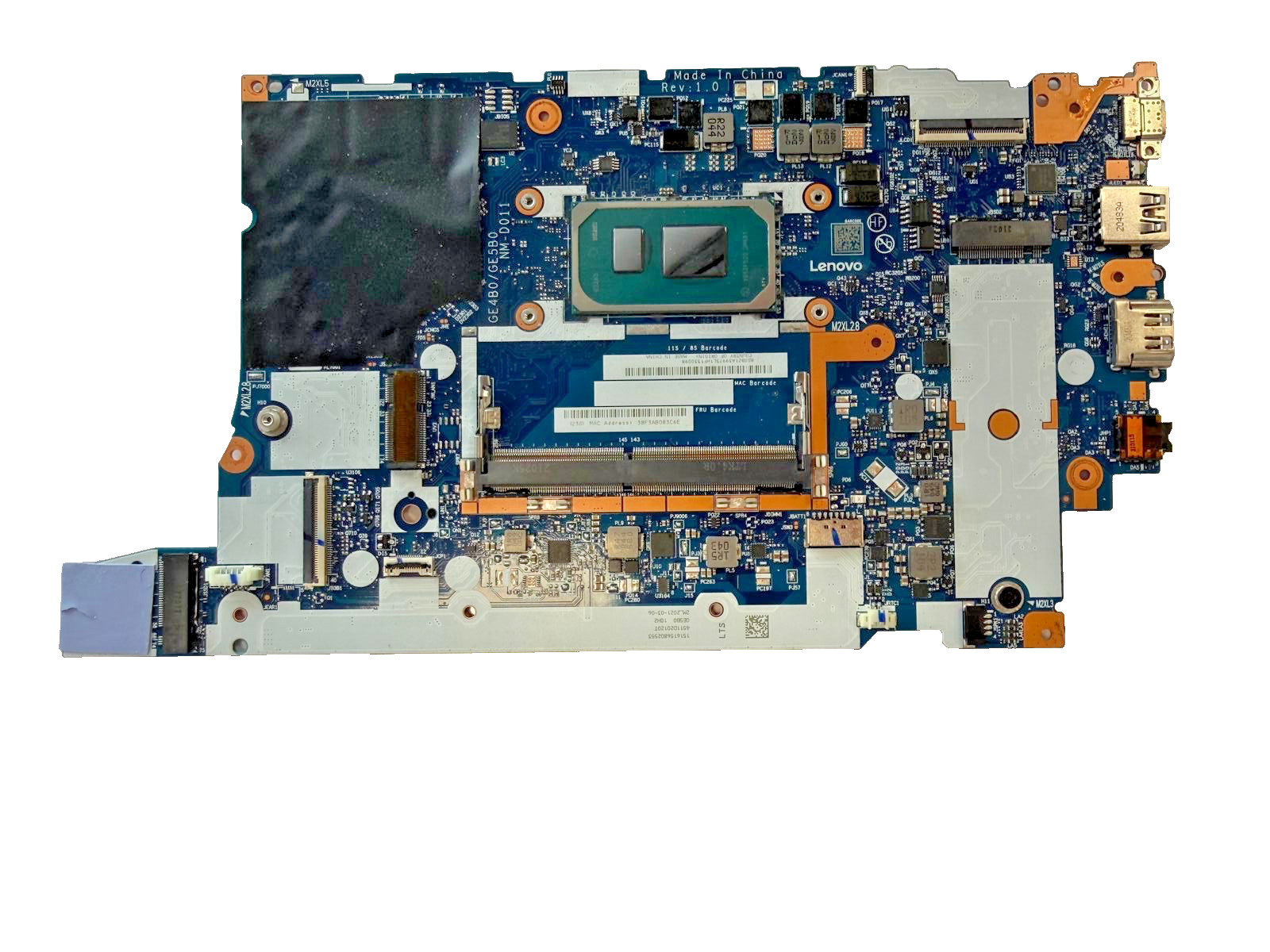 5B21K59856 For Lenovo ThinkPad E15 Gen 2 20TD 20TE i7-1165G7 IG Motherboard