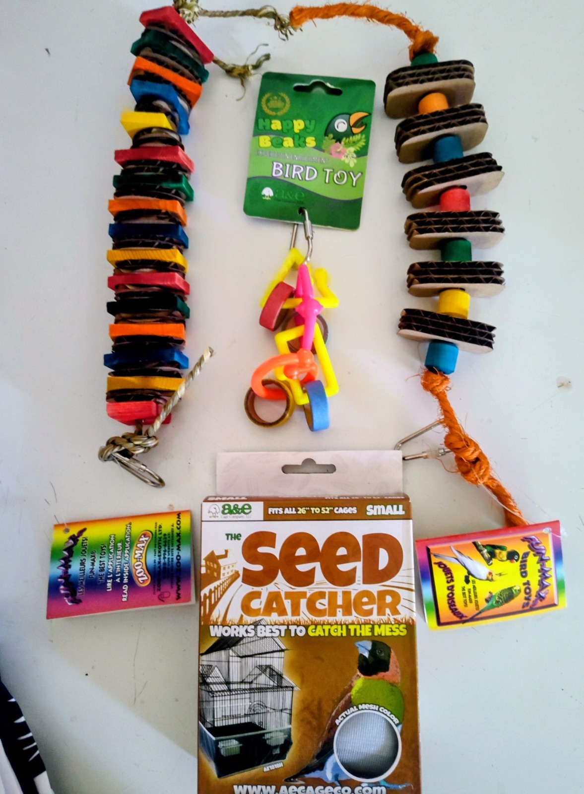 4 New With Tags Bird Toys See Pictures