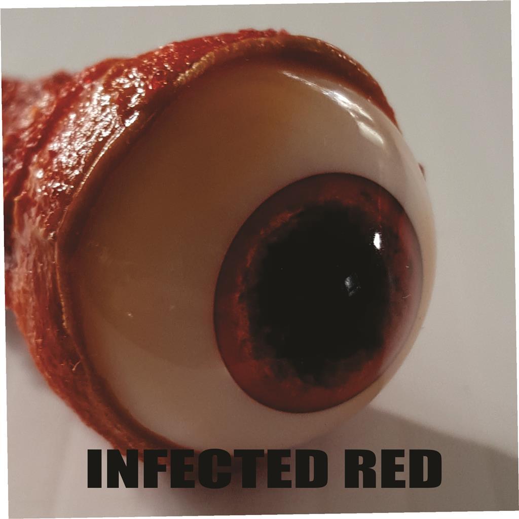 HALLOWEEN HORROR Movie PROP RIPPED OUT EYEBALL Infected Red!
