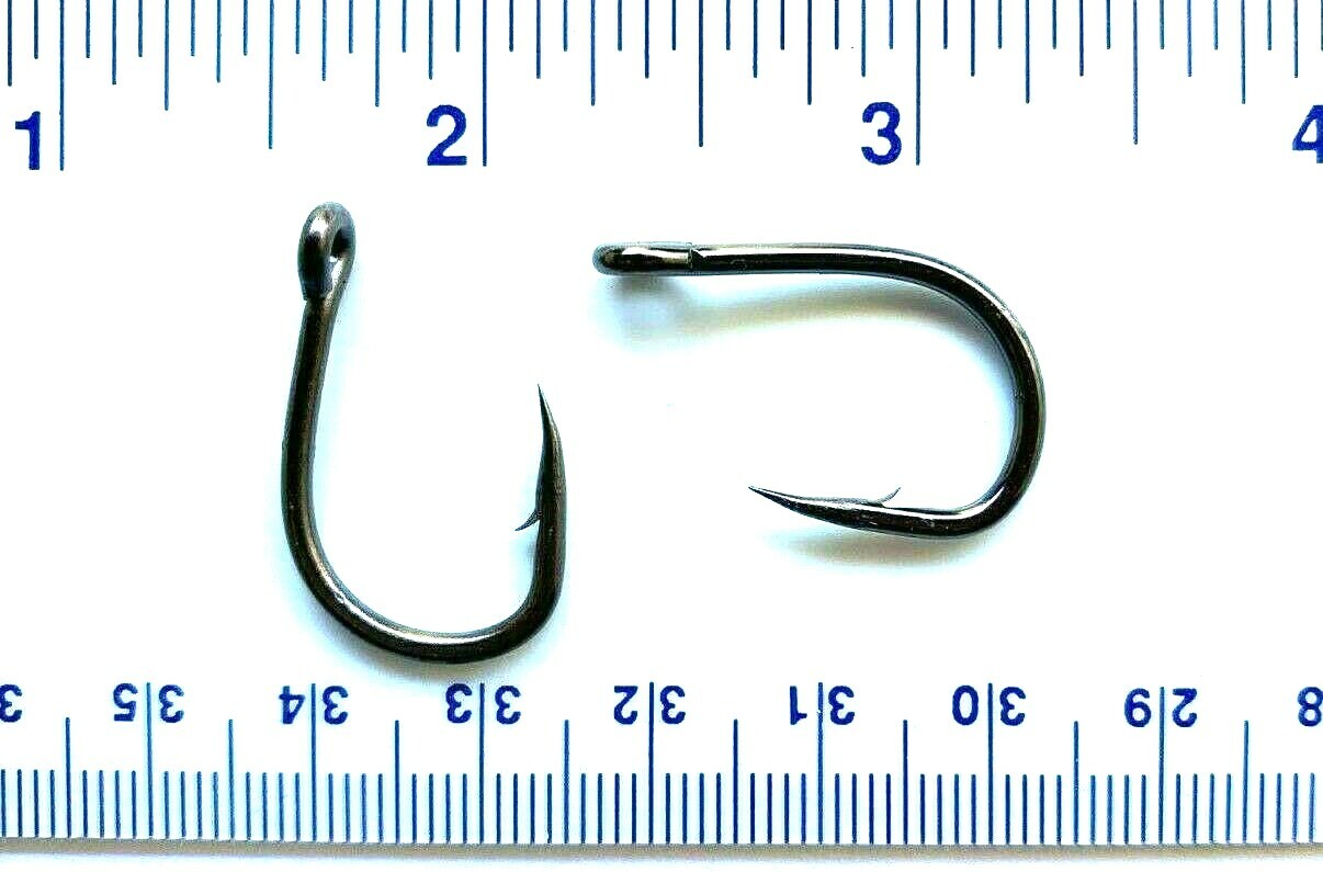 100 GT 4X Strength L319 Black Nickel Live Bait Fish Hooks size 2/0 - 100 hooks