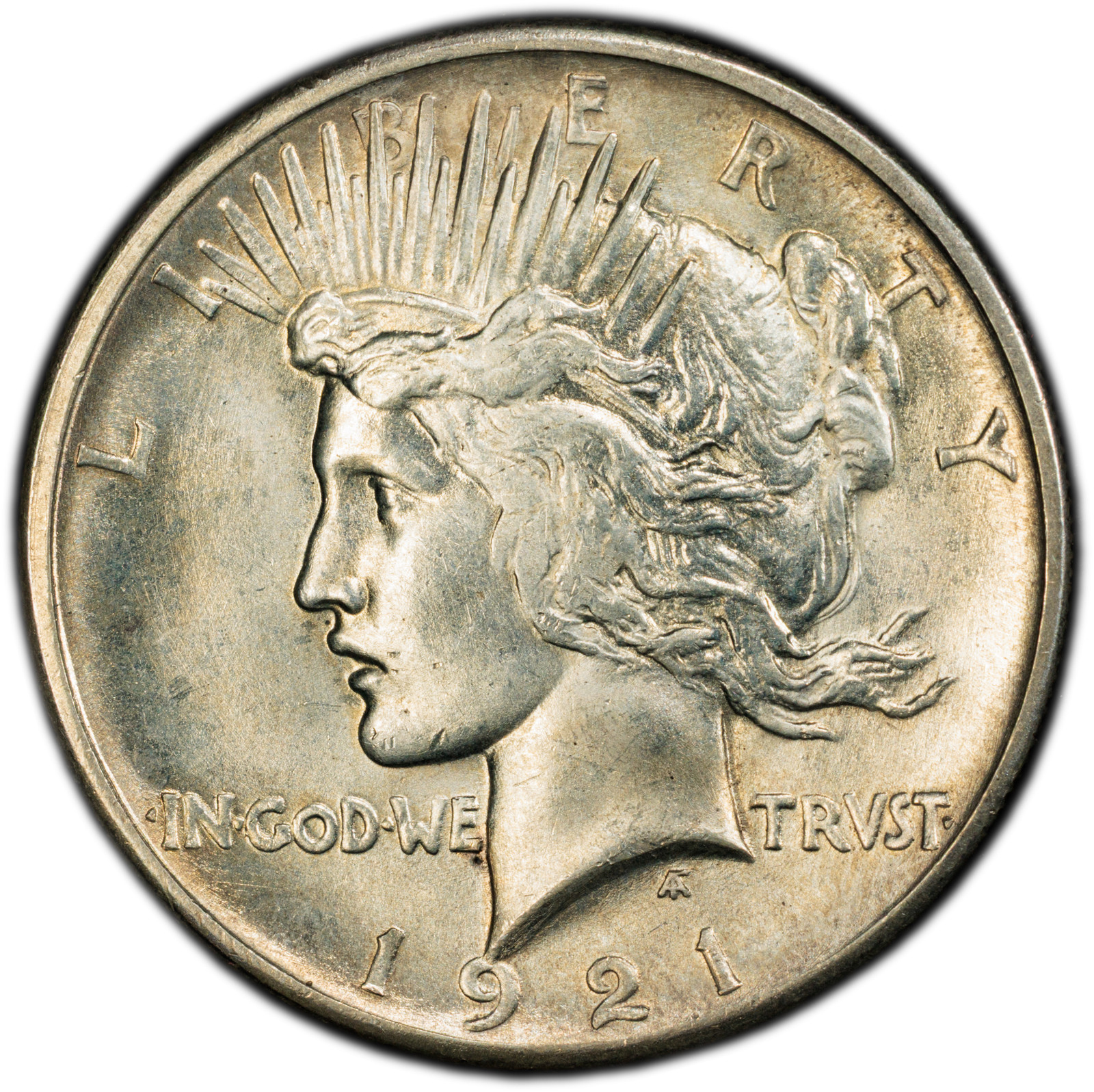 1921 $1 Peace Dollar - Type 1 High Relief PCGS MS64