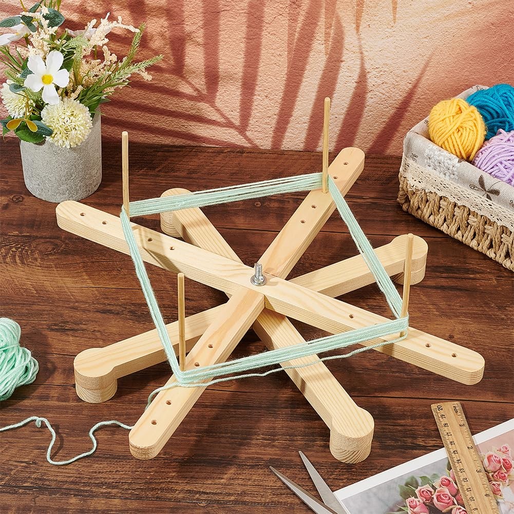 BENECREAT Amish Style Yarn Swift Winder, Portable Wooden Yarn Swift, Desktop ...