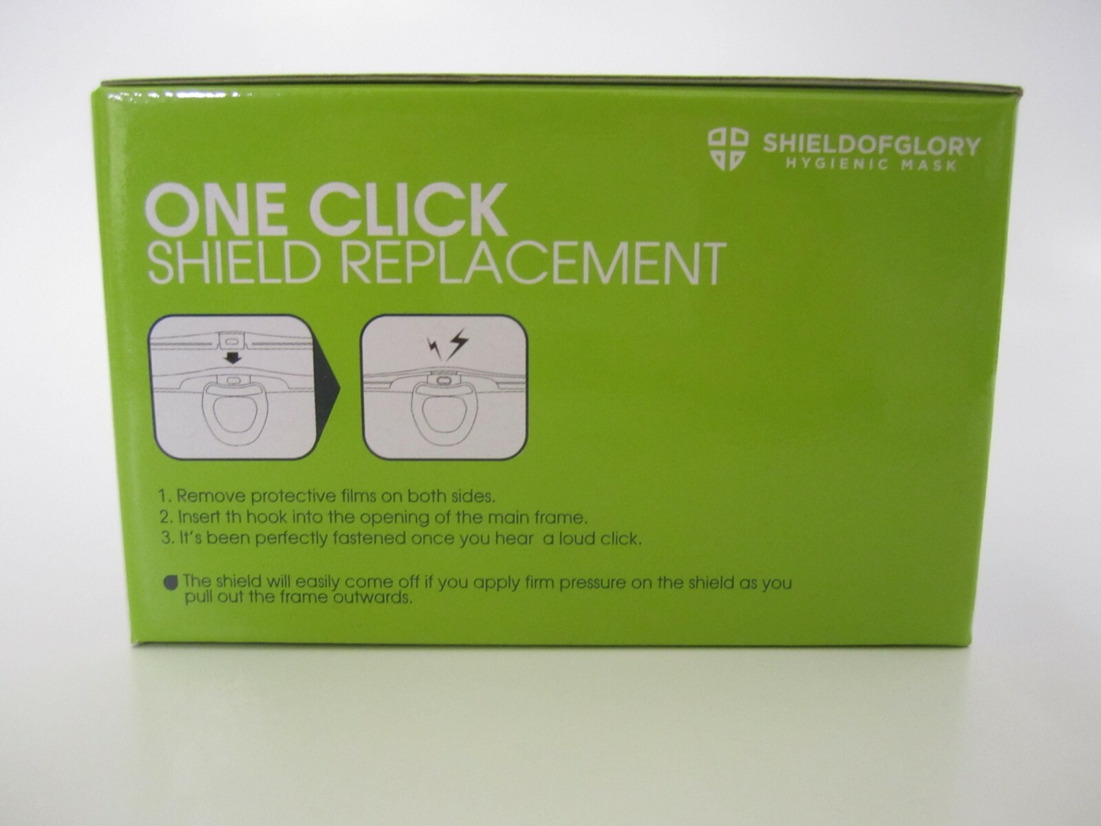 SHIELDOFGLORY Mascare SG4 Transparent Sanitary 1 Mask Plus 4 Shields