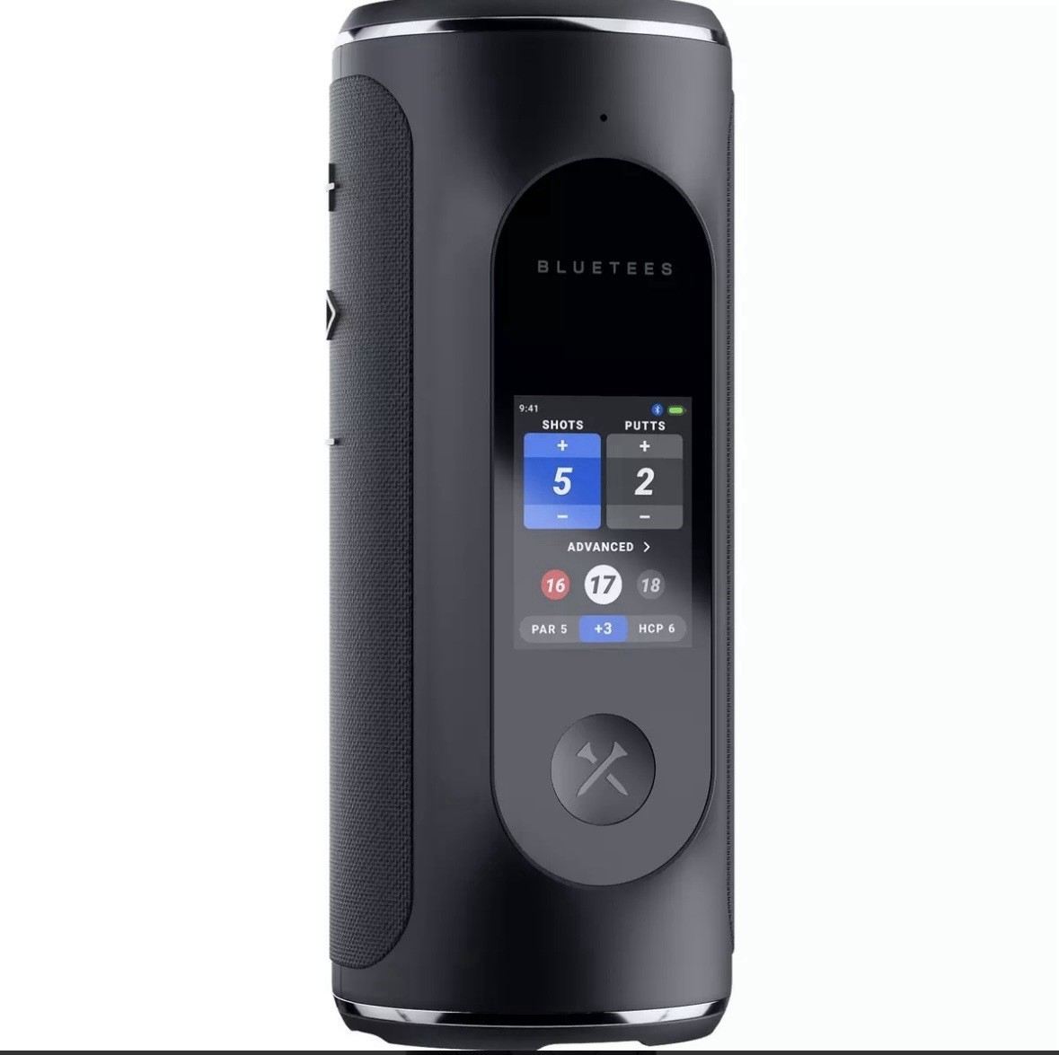 Blue Tees 2026 GPS Golf Player Pro Magnetic Wireless Bluetooth Speaker Black
