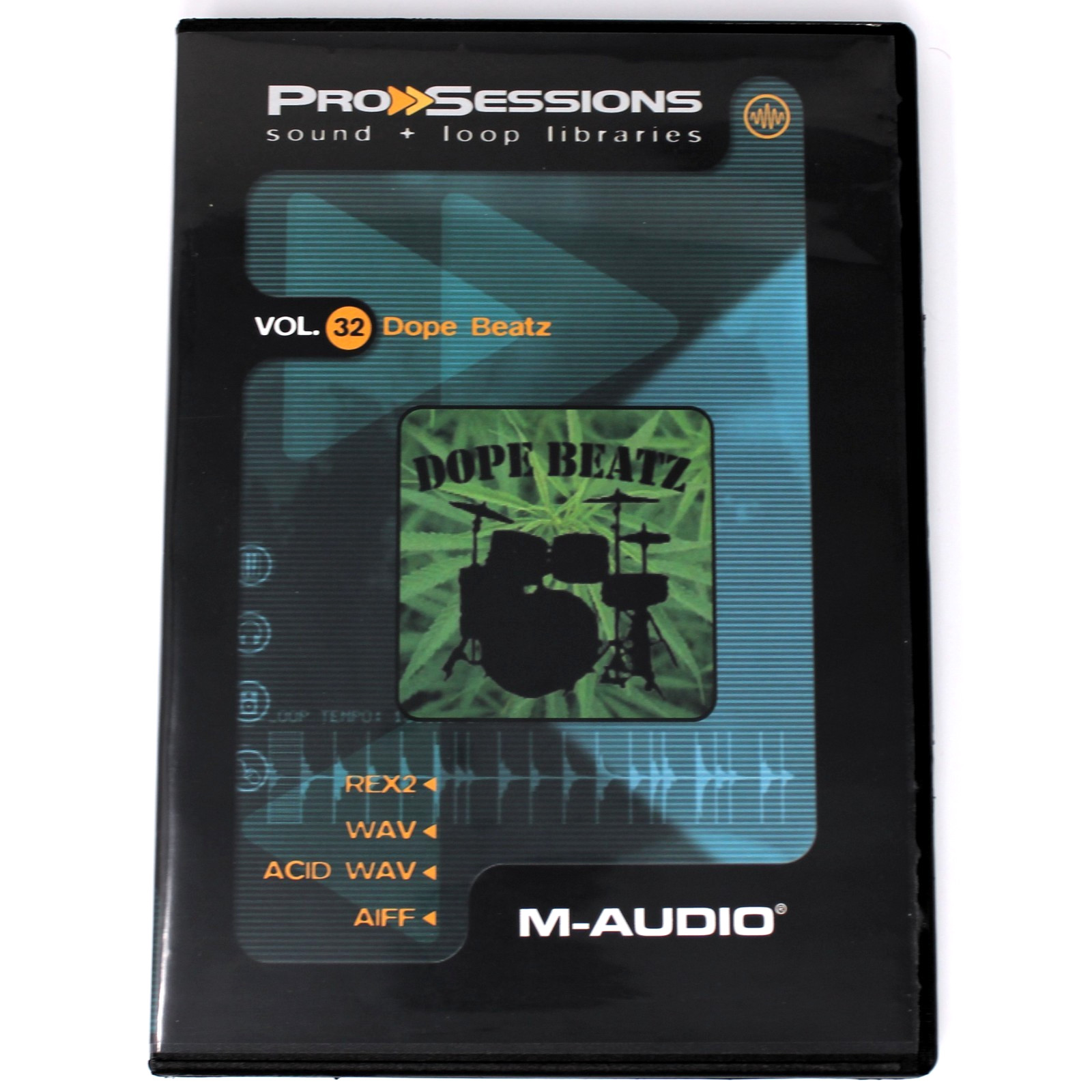 M-Audio Pro Sessions 32 Dope Beatz Loops Sample/Sound Library/Sampling CD