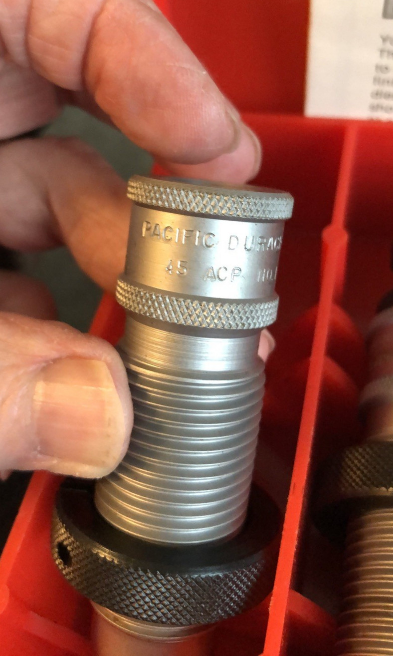 Pacific Durachrome 45 ACP Reloading Die Set 3 Die Set