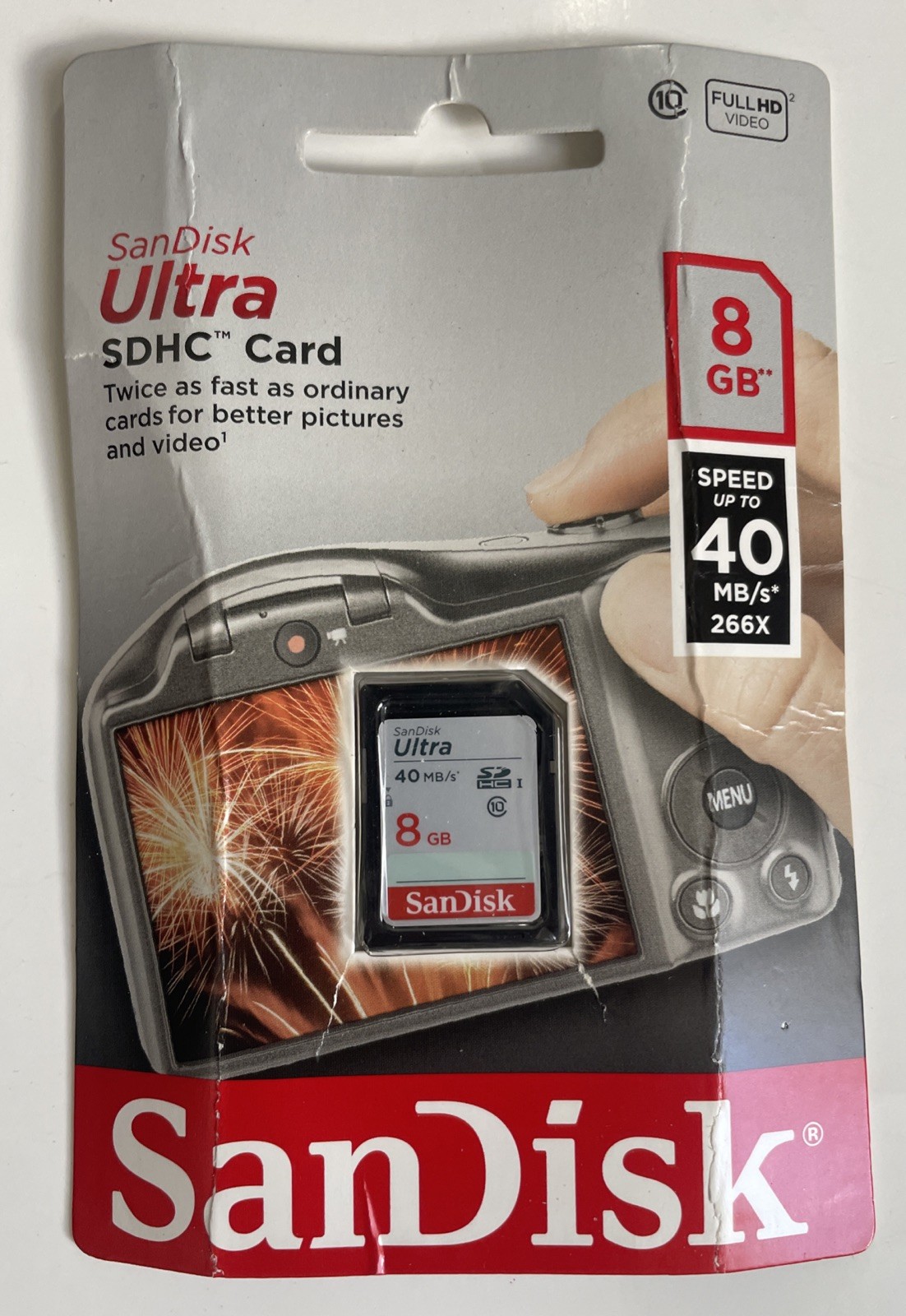 SanDisk 8GB Ultra SDHC Card Full HD Memory Card 40MB/s 266x *NEW/SEALED*