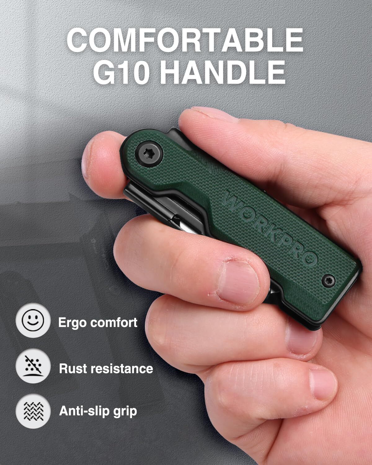 WORKPRO 3-Pack Folding Utility Knife Set Quick-Change Box Cutter 10 Extra Blades