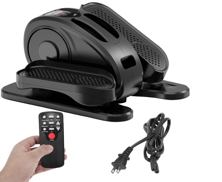 Under Desk Elliptical, Electric Seated Pedal Exerciser Quiet Compact Mini Ellipt