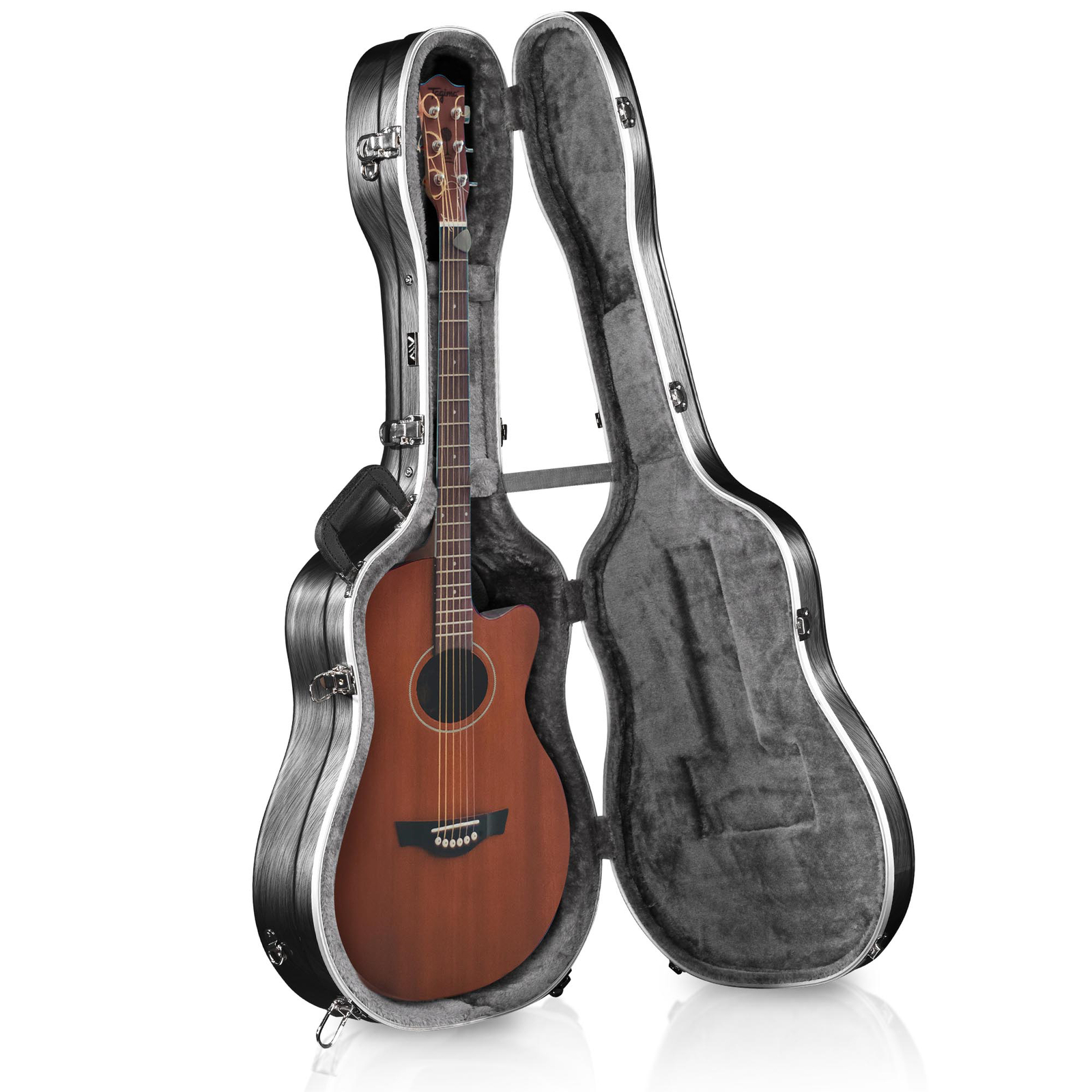 Yescom ABS Acoustic Guitar Case Hard with Backpack Straps 43 Inch Hardshell