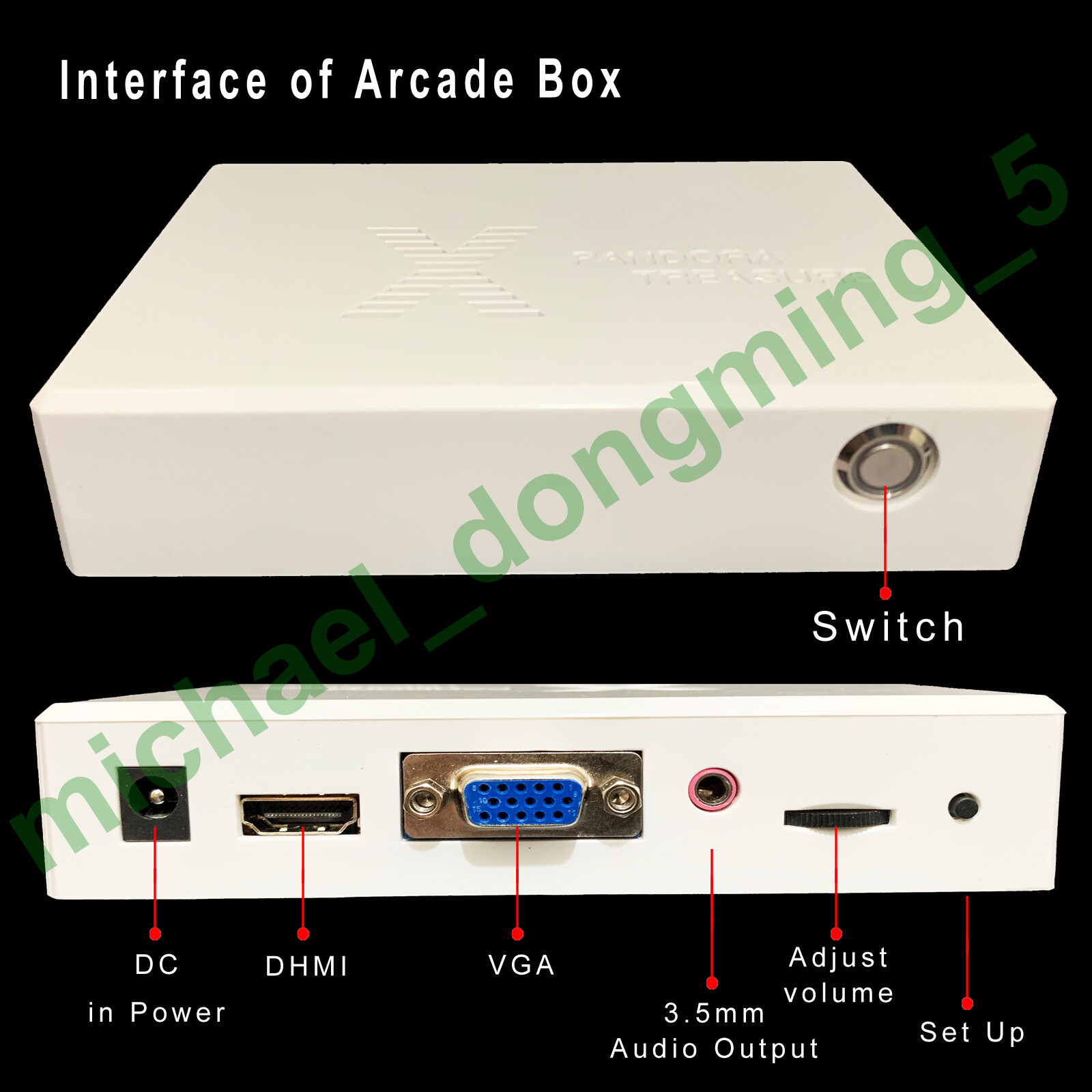 4260 Games 720P Pandora's Box DX Mini Arcade with Wireless Handle Controller