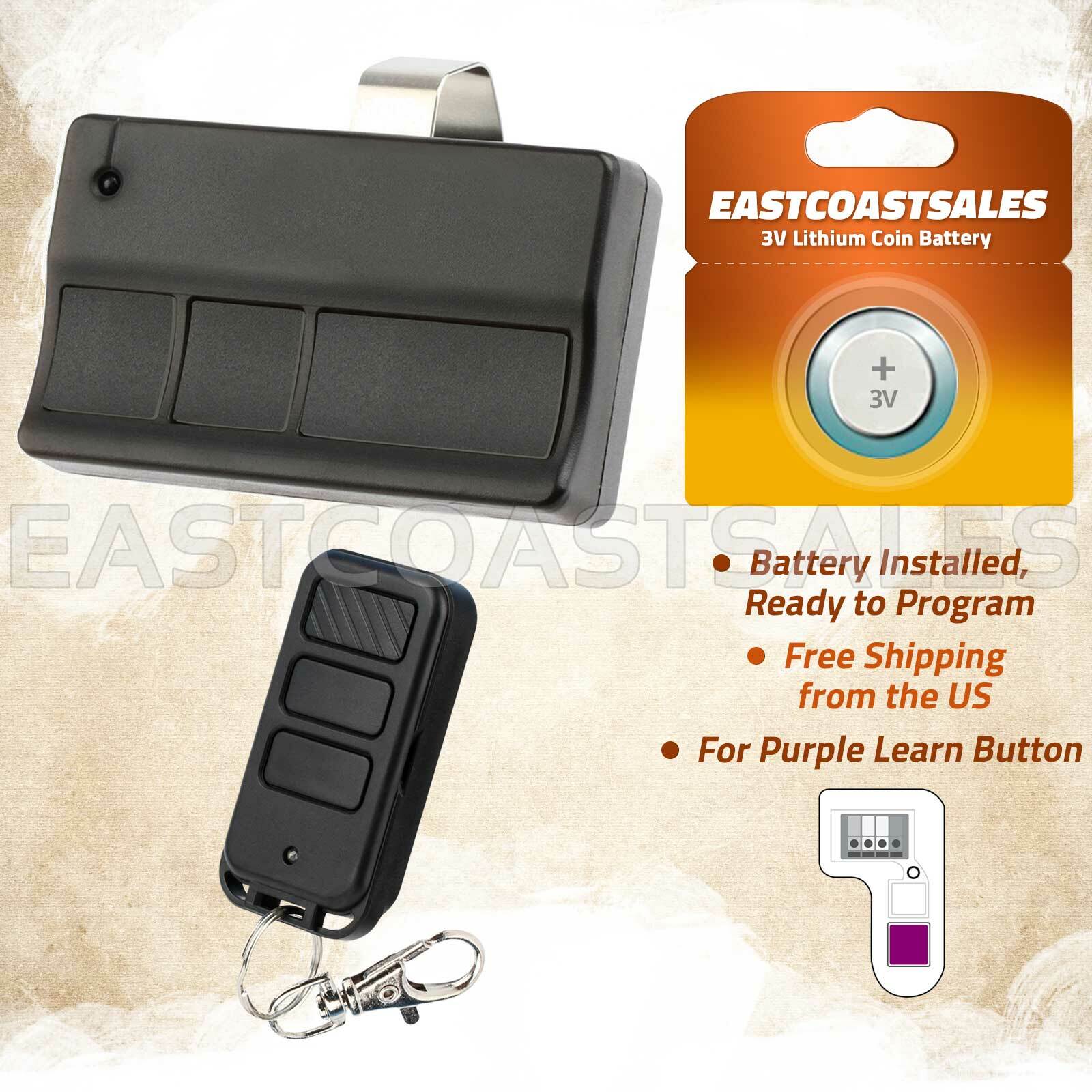 For 3 But 315mhz Sears Craftsman 139.53753 Garage Door Opener remote + Keychain