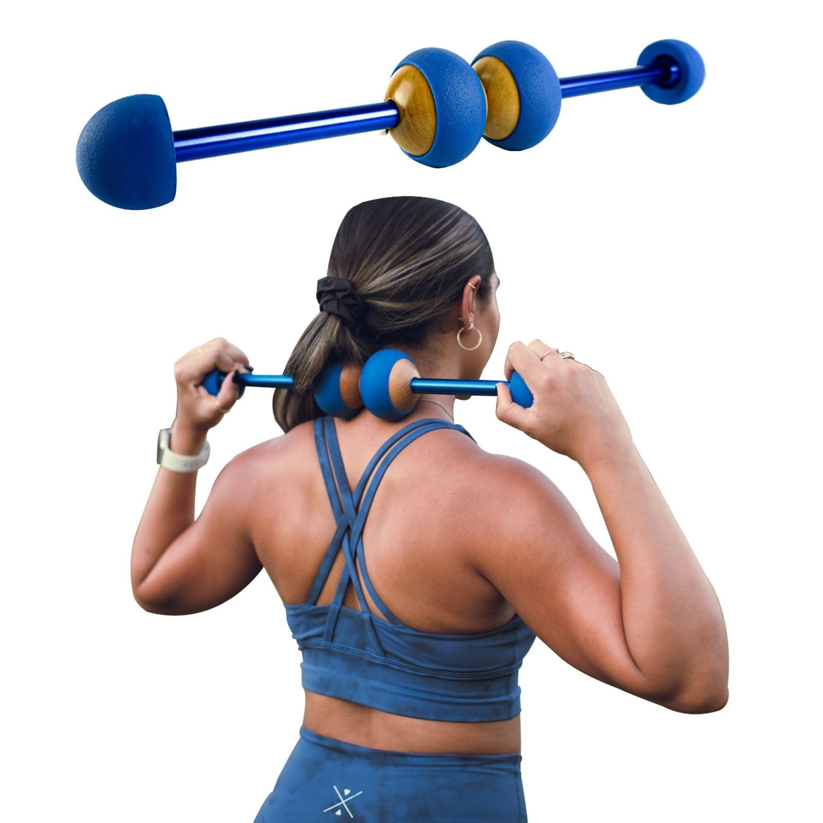 MOBO 7-in-1 Muscle Roller Stick – Full-Body Massage Roller for Myofascial Rel...