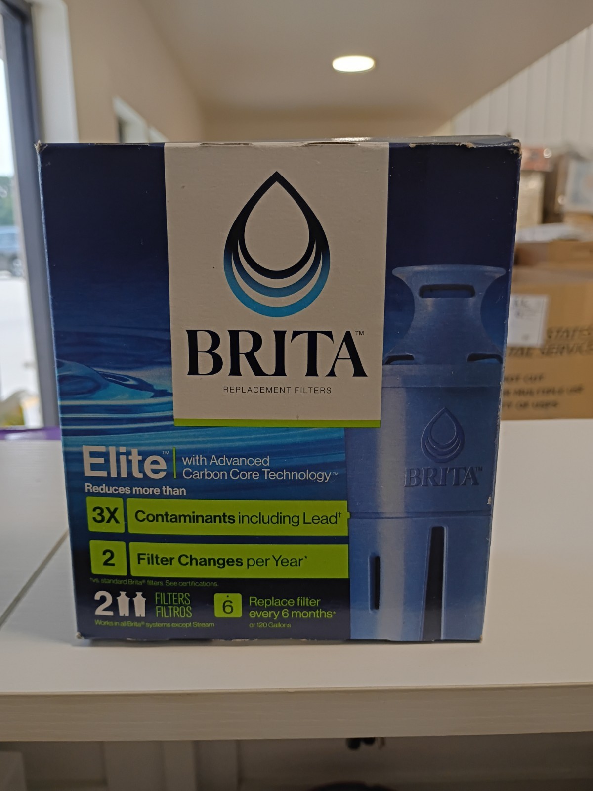 Brita Longlast Replacement Filters for Pitchers Dispensers - 2 Count