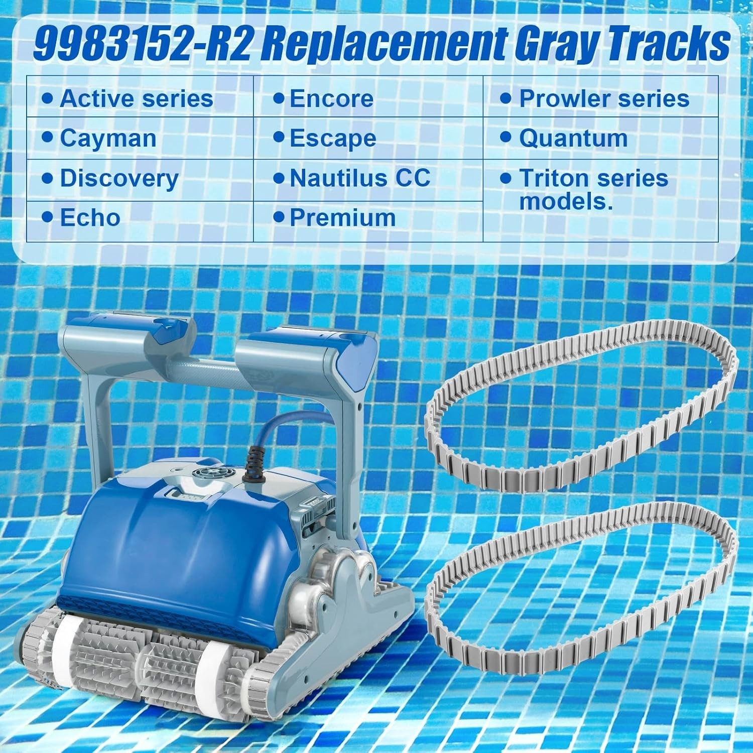6 Pack Pool Cleaner Accessories for Dolphin Robotic Cleaners
