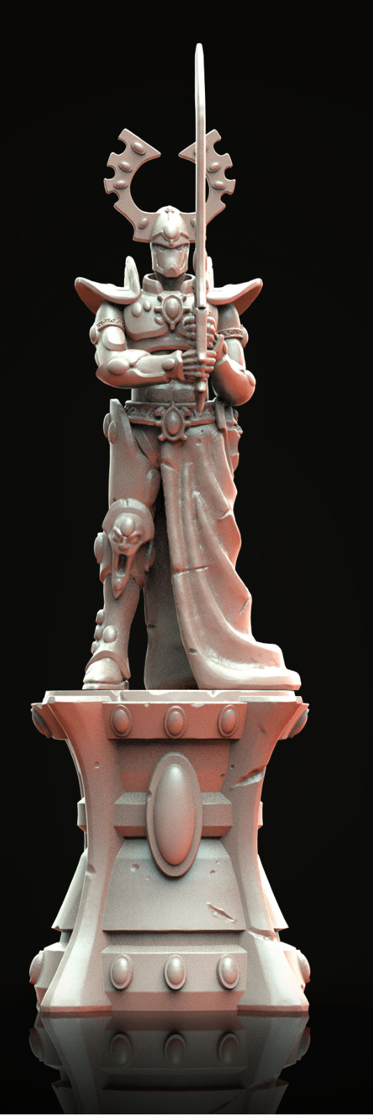 Grimdark Sci-Fi Resin Statue Space Elf Set Terrain Gothic Wargaming Scenery