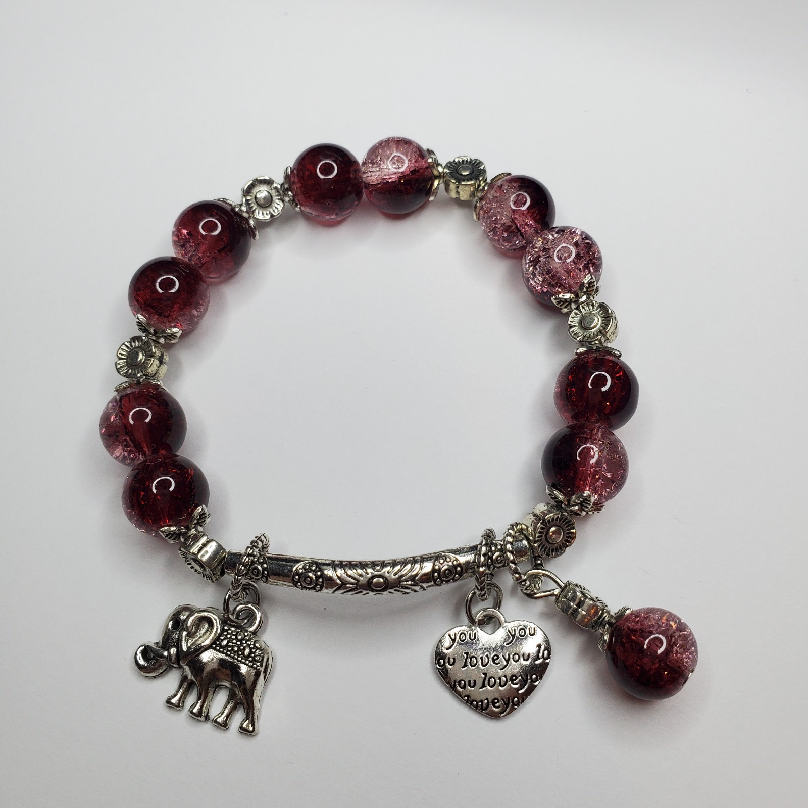 Hand crafted artisan unique gemstone bracelet